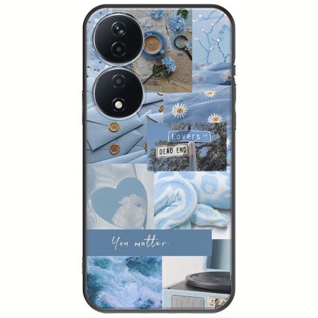 Aesthetic Blue Honor X7b Black TPU (Μαύρη Σιλικόνη)