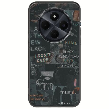 Aesthetic Black Xiaomi Poco C75 4G Black TPU (Μαύρη Σιλικόνη)