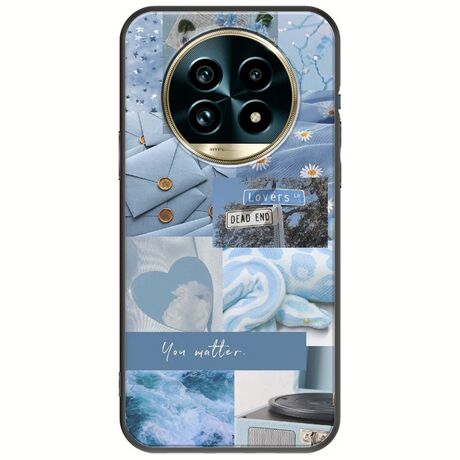 Aesthetic Blue Realme 13 Pro 5G Black TPU (Μαύρη Σιλικόνη)