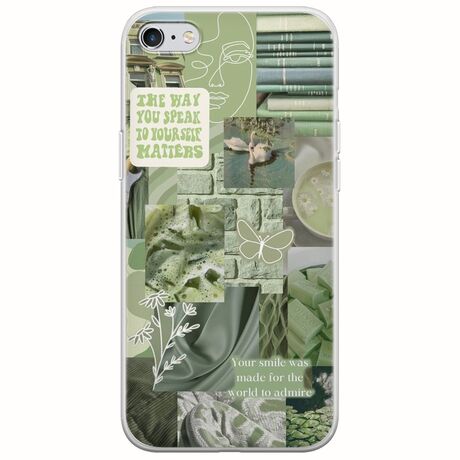 Aesthetic Green iPhone 6 Plus / iPhone 6s Plus Flexible TPU (Διάφανη Σιλικόνη)