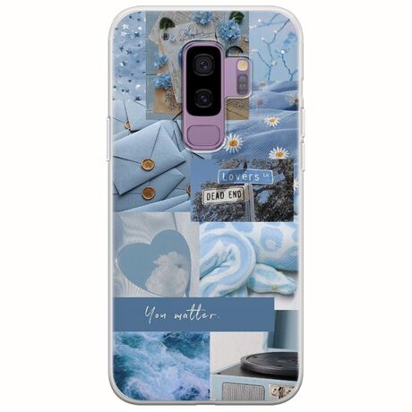 Aesthetic Blue Samsung Galaxy S9 Plus Flexible TPU (Διάφανη Σιλικόνη)