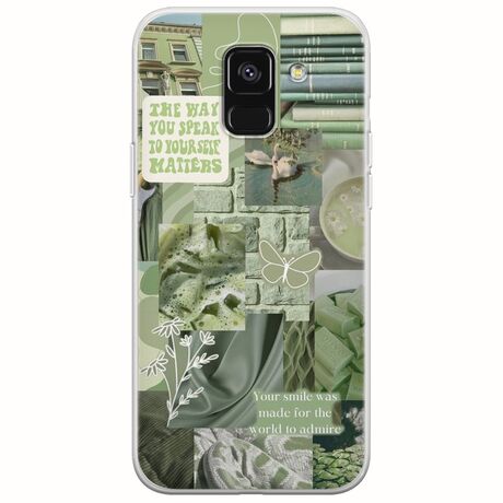 Aesthetic Green Samsung Galaxy A6 2018 Flexible TPU (Διάφανη Σιλικόνη)
