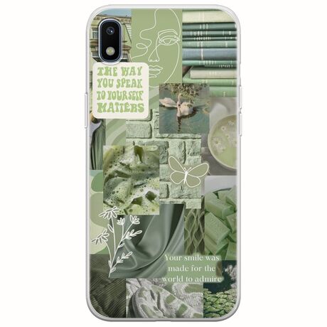 Aesthetic Green Samsung Galaxy A10 Flexible TPU (Διάφανη Σιλικόνη)