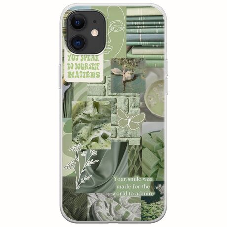Aesthetic Green iPhone 11 Flexible TPU (Διάφανη Σιλικόνη)
