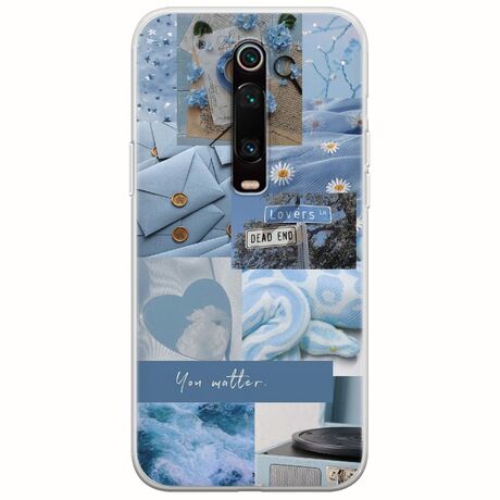 Aesthetic Blue Xiaomi Mi 9T / Xiaomi Mi 9T Pro Flexible TPU (Διάφανη Σιλικόνη)
