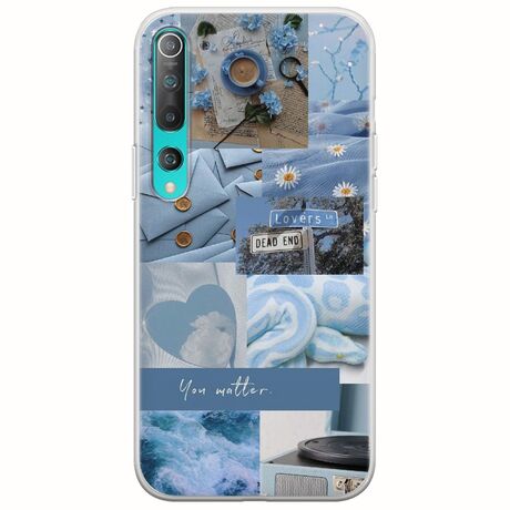 Aesthetic Blue Xiaomi Mi Note 10 / Mi Note 10 Pro Flexible TPU (Διάφανη Σιλικόνη)