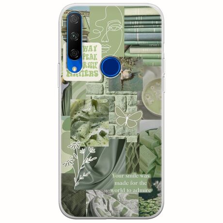 Aesthetic Green Huawei Honor 9X Flexible TPU (Διάφανη Σιλικόνη)