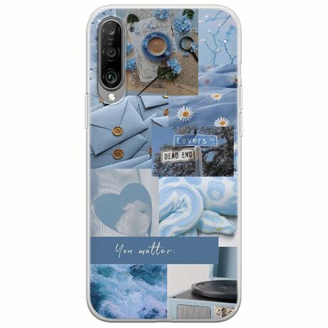 Aesthetic Blue Xiaomi Mi 9 Lite Flexible TPU (Διάφανη Σιλικόνη)