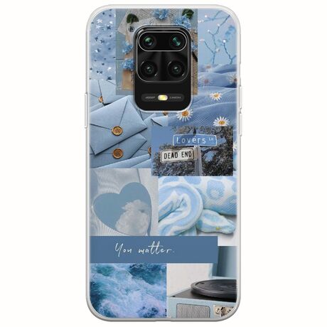 Aesthetic Blue Xiaomi Redmi Note 9S / 9 Pro / 9 Pro Max Flexible TPU (Διάφανη Σιλικόνη)