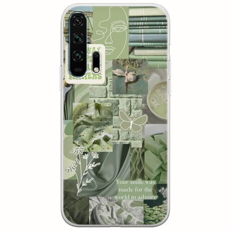 Aesthetic Green Huawei Honor 20 Pro Flexible TPU (Διάφανη Σιλικόνη)