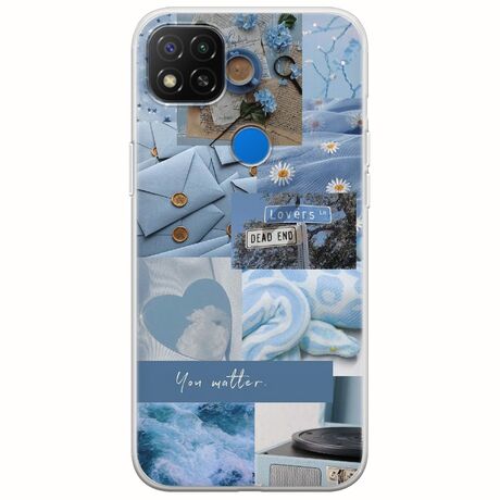 Aesthetic Blue Xiaomi Redmi 9C Flexible TPU (Διάφανη Σιλικόνη)