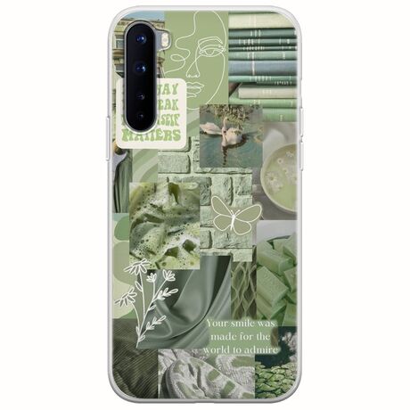 Aesthetic Green OnePlus Nord Flexible TPU (Διάφανη Σιλικόνη)