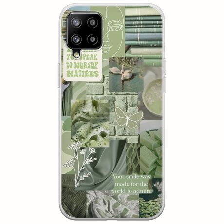Aesthetic Green Samsung Galaxy A42 5G Flexible TPU (Διάφανη Σιλικόνη)