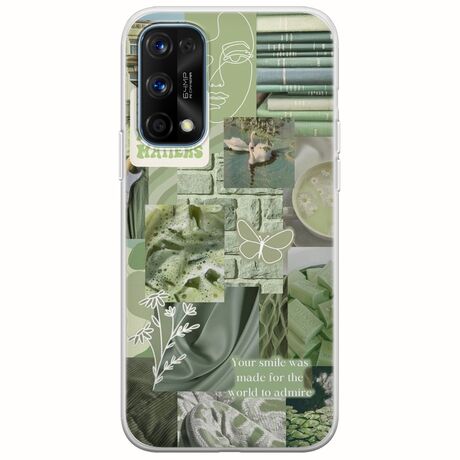 Aesthetic Green Realme 7 Pro Flexible TPU (Διάφανη Σιλικόνη)