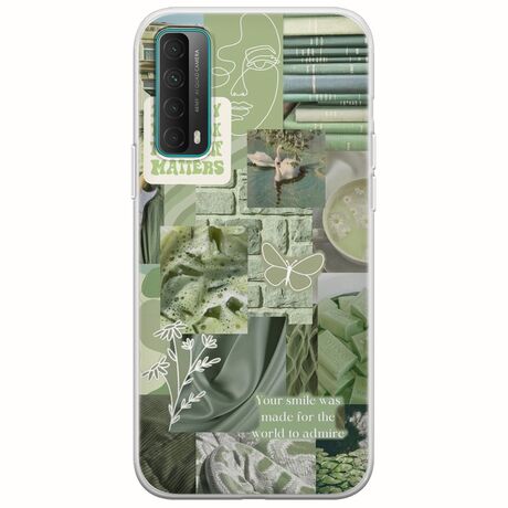 Aesthetic Green Huawei P Smart 2021 Flexible TPU (Διάφανη Σιλικόνη)