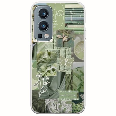 Aesthetic Green OnePlus Nord 2 5G Flexible TPU (Διάφανη Σιλικόνη)