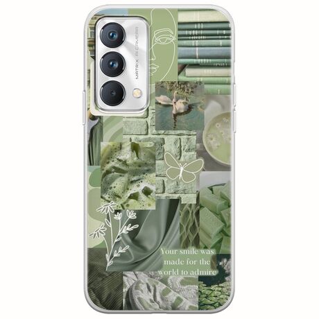 Aesthetic Green Realme GT Master Edition Flexible TPU (Διάφανη Σιλικόνη)