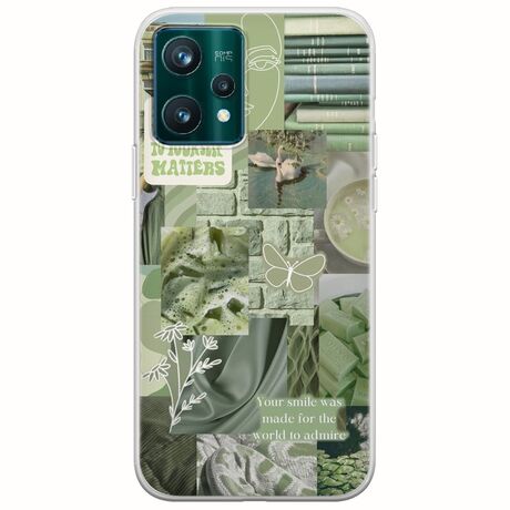 Aesthetic Green Realme 9 Pro Flexible TPU (Διάφανη Σιλικόνη)