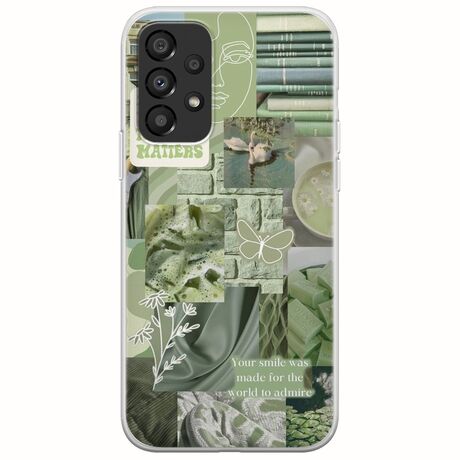 Aesthetic Green Samsung Galaxy A13 4G Flexible TPU (Διάφανη Σιλικόνη)