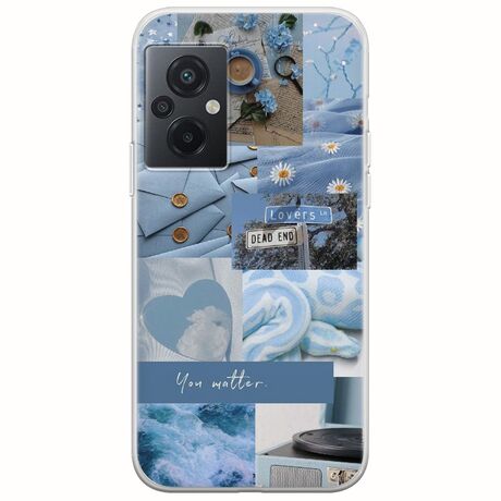 Aesthetic Blue Xiaomi Poco M5 Flexible TPU (Διάφανη Σιλικόνη)