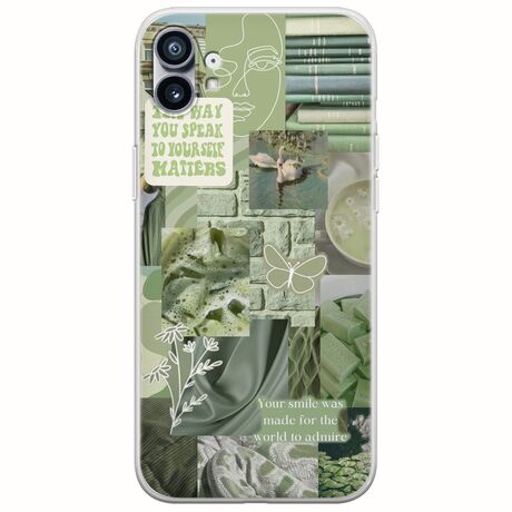 Aesthetic Green Nothing Phone (1) Flexible TPU (Διάφανη Σιλικόνη)