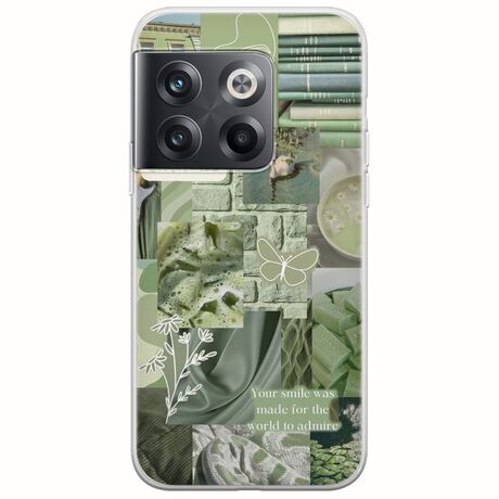 Aesthetic Green OnePlus 10T 5G Flexible TPU (Διάφανη Σιλικόνη)