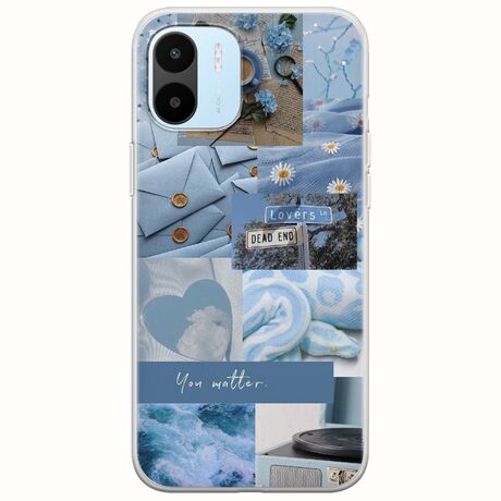 Aesthetic Blue Xiaomi Redmi A1 Flexible TPU (Διάφανη Σιλικόνη)