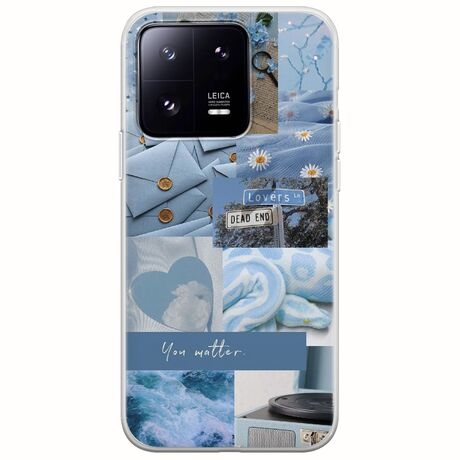 Aesthetic Blue Xiaomi 13 Pro 5G Flexible TPU (Διάφανη Σιλικόνη)