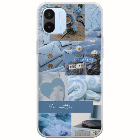 Aesthetic Blue Xiaomi Redmi A2 Flexible TPU (Διάφανη Σιλικόνη)