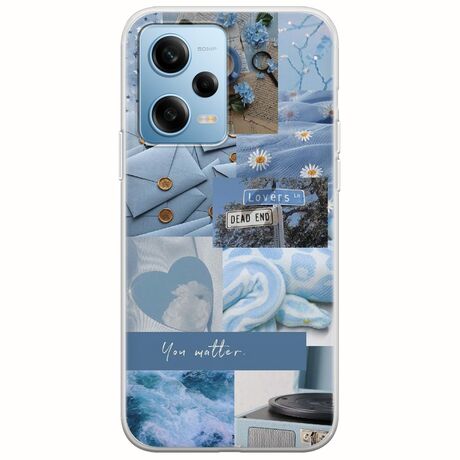 Aesthetic Blue Xiaomi Redmi Note 12 4G Flexible TPU (Διάφανη Σιλικόνη)