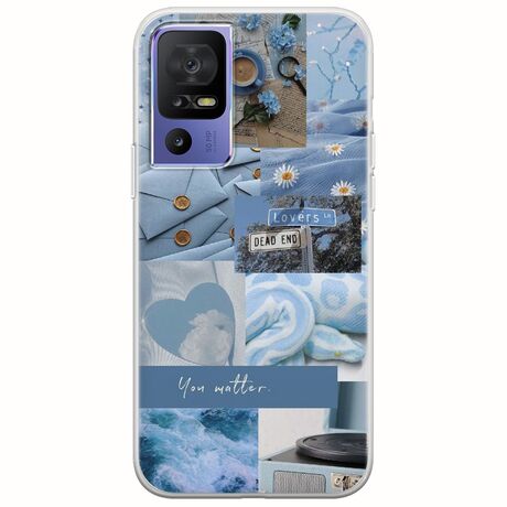 Aesthetic Blue TCL 40 SE Flexible TPU (Διάφανη Σιλικόνη)