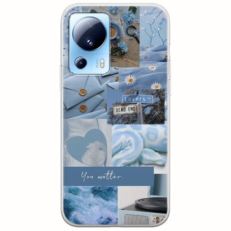 Aesthetic Blue Xiaomi 13 Lite 5G Flexible TPU (Διάφανη Σιλικόνη)