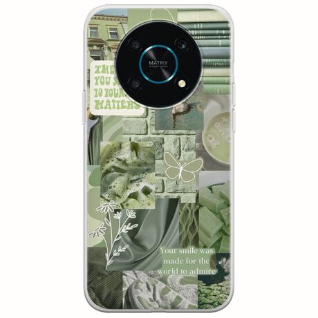 Aesthetic Green Honor Magic 4 Lite 5G Flexible TPU (Διάφανη Σιλικόνη)