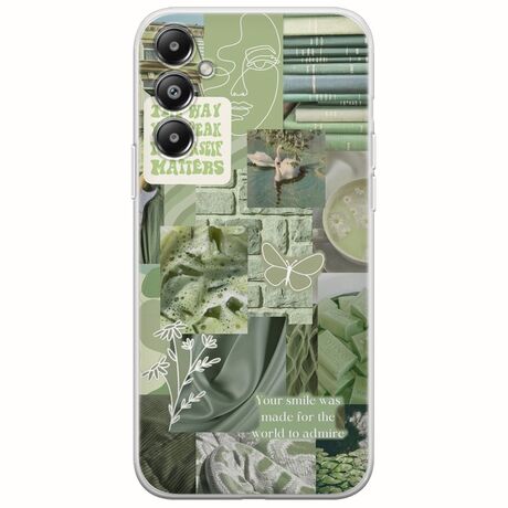 Aesthetic Green Samsung Galaxy A05s Flexible TPU (Διάφανη Σιλικόνη)