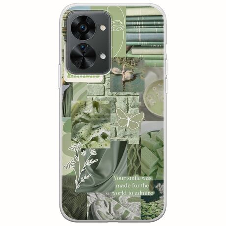Aesthetic Green OnePlus Nord 2T 5G Flexible TPU (Διάφανη Σιλικόνη)
