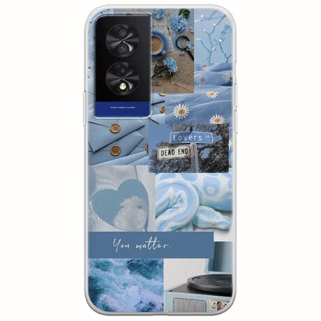 Aesthetic Blue TCL 40 NXTPAPER 4G Flexible TPU (Διάφανη Σιλικόνη)