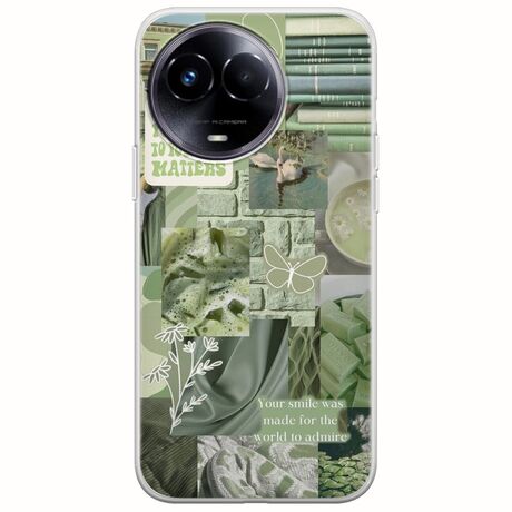 Aesthetic Green Realme 11 5G Flexible TPU (Διάφανη Σιλικόνη)