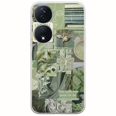 Aesthetic Green Honor 90 Smart 5G Flexible TPU (Διάφανη Σιλικόνη)