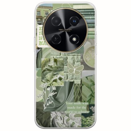 Aesthetic Green Huawei Nova 12i Flexible TPU (Διάφανη Σιλικόνη)