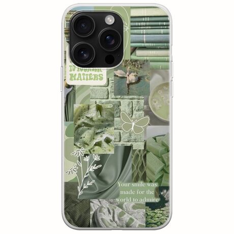Aesthetic Green iPhone 16 Pro Max Flexible TPU (Διάφανη Σιλικόνη)