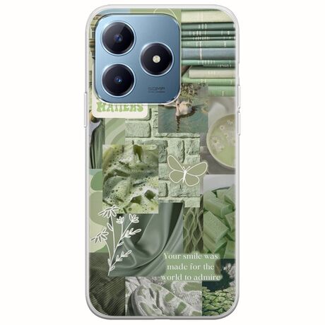 Aesthetic Green Realme C63 Flexible TPU (Διάφανη Σιλικόνη)