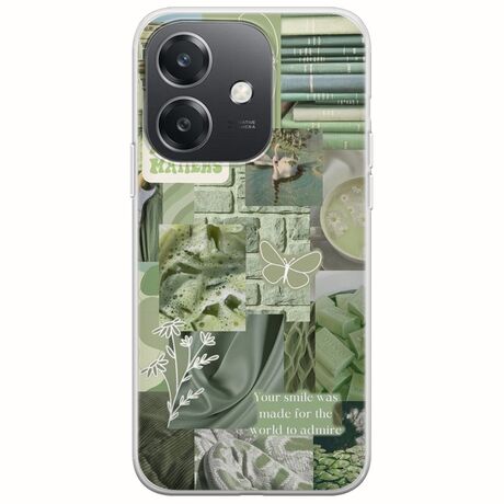 Aesthetic Green Oppo A40 Flexible TPU (Διάφανη Σιλικόνη)