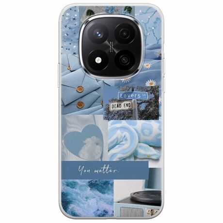 Aesthetic Blue Xiaomi Poco X7 5G Flexible TPU (Διάφανη Σιλικόνη)