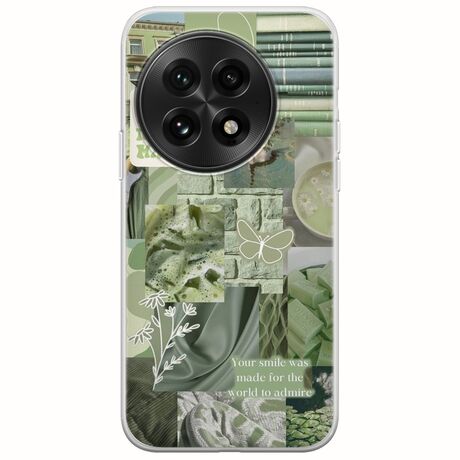 Aesthetic Green OnePlus 13 5G Flexible TPU (Διάφανη Σιλικόνη)