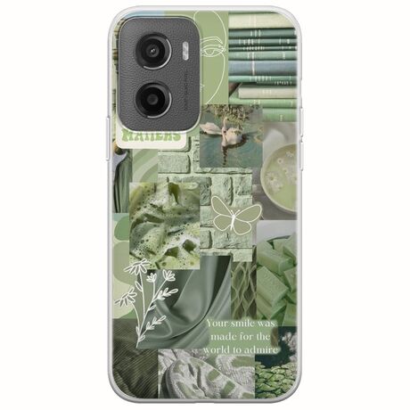 Aesthetic Green Motorola Moto G05 Flexible TPU (Διάφανη Σιλικόνη)