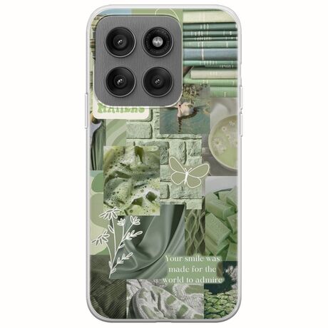 Aesthetic Green Motorola Edge 60 Pro 5G Flexible TPU (Διάφανη Σιλικόνη)