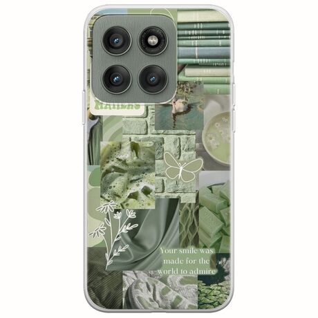 Aesthetic Green Motorola Edge 60 Fusion 5G Flexible TPU (Διάφανη Σιλικόνη)