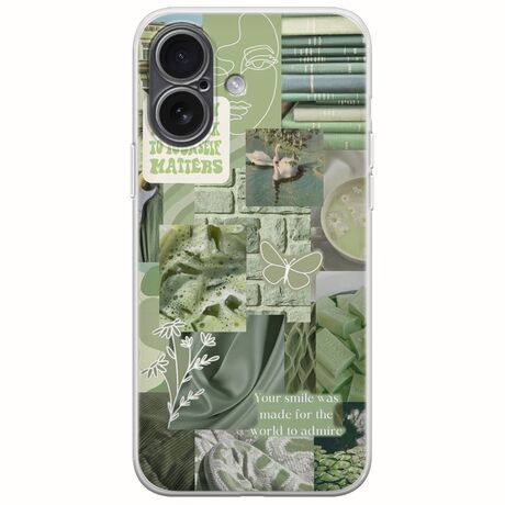 Aesthetic Green iPhone 17 Flexible TPU (Διάφανη Σιλικόνη)