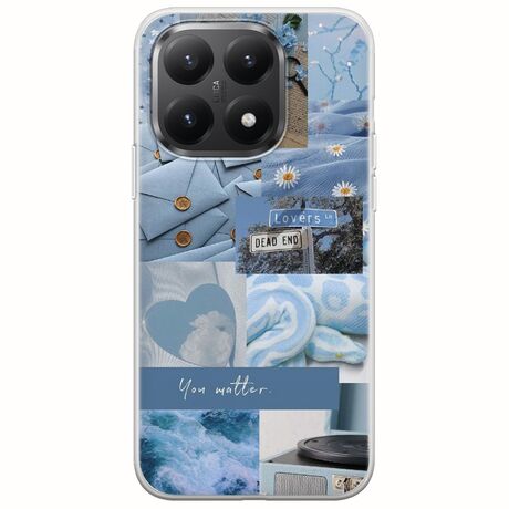 Aesthetic Blue Xiaomi 15T 5G Flexible TPU (Διάφανη Σιλικόνη)