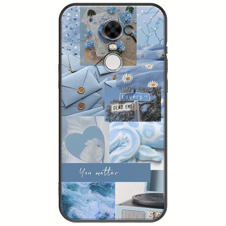 Aesthetic Blue Xiaomi Redmi Note 4 / Note 4X Black TPU (Μαύρη Σιλικόνη)